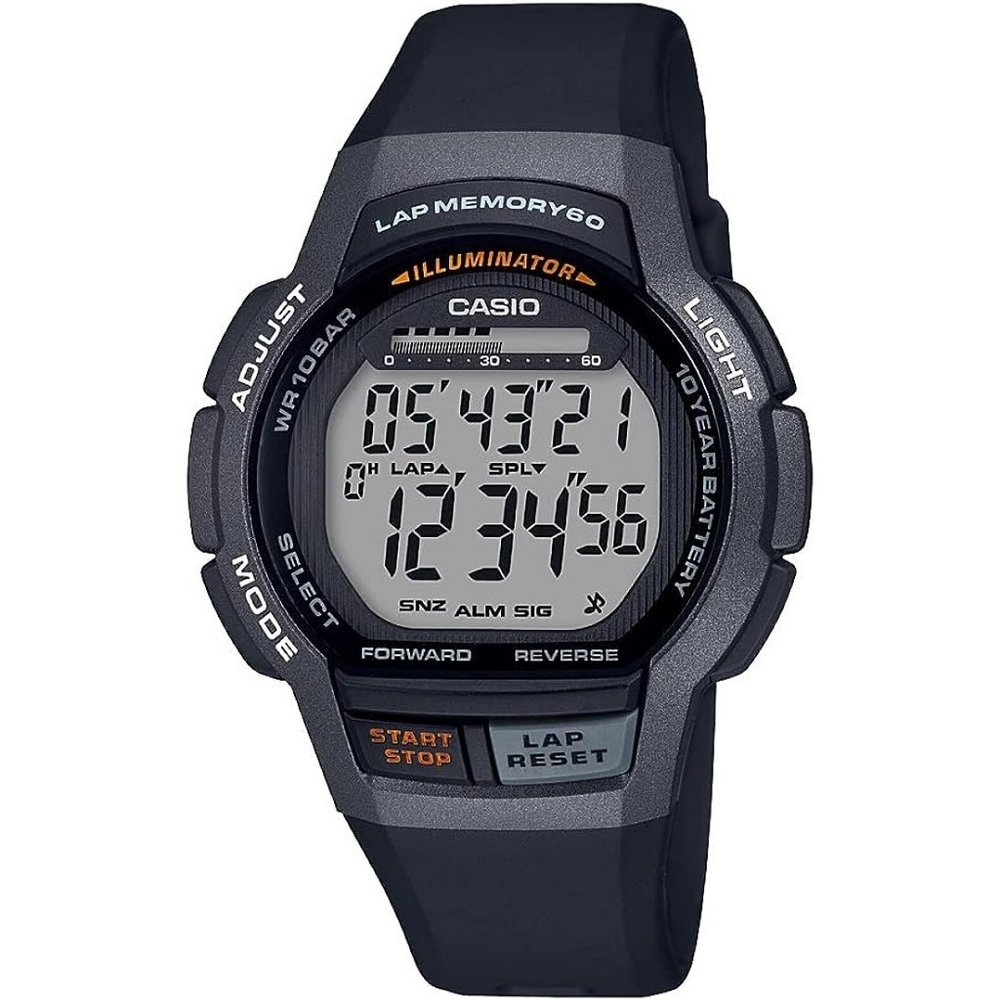 Casio Men's WS- 1000H- 1AVCF  Digital Display Quartz Black Watch